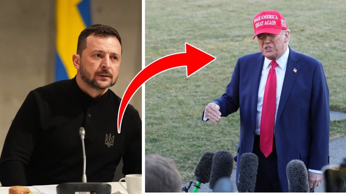 Zelenskyj riktar nytt tack till USA och Trump