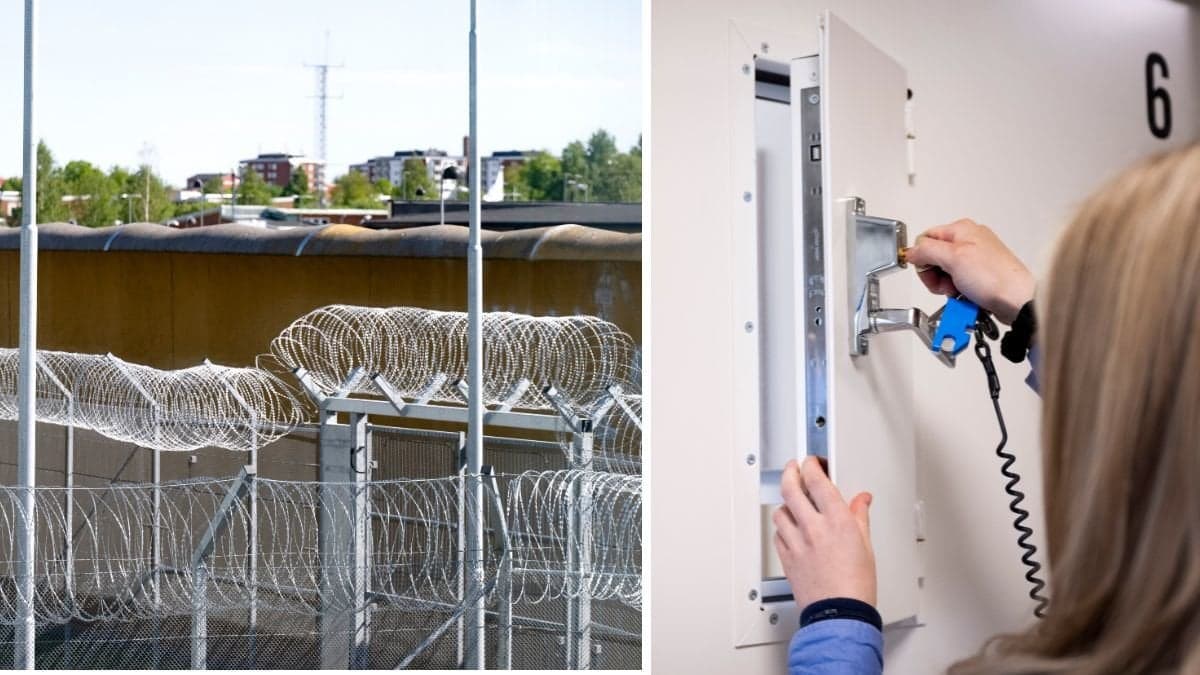 Kumlaanstalten och celldörr.