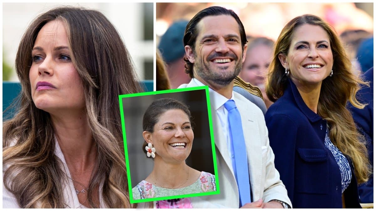 Prinsessan Sofia, kronprinsessan Victoria, prins Carl Philip och prinsessan Madeleine