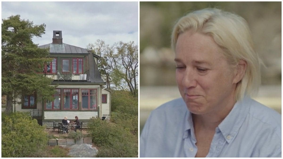 Ett hus som heter Granholmen och Kajsa Bergqvist.