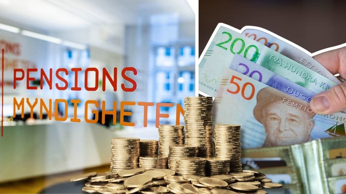 Pensionsmyndigheten och pengar.