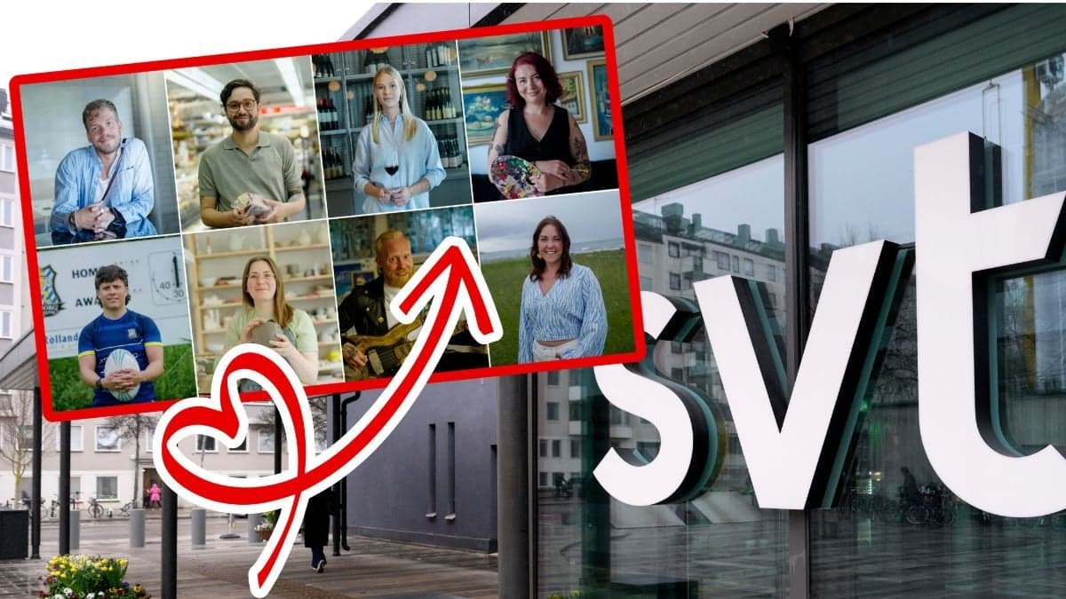 Deltagarna i Gift vid första ögonkastet 2026 och SVT:s logga