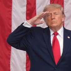 USA:s president Donald Trump under firandet av helgdagen memorial day i måndags.