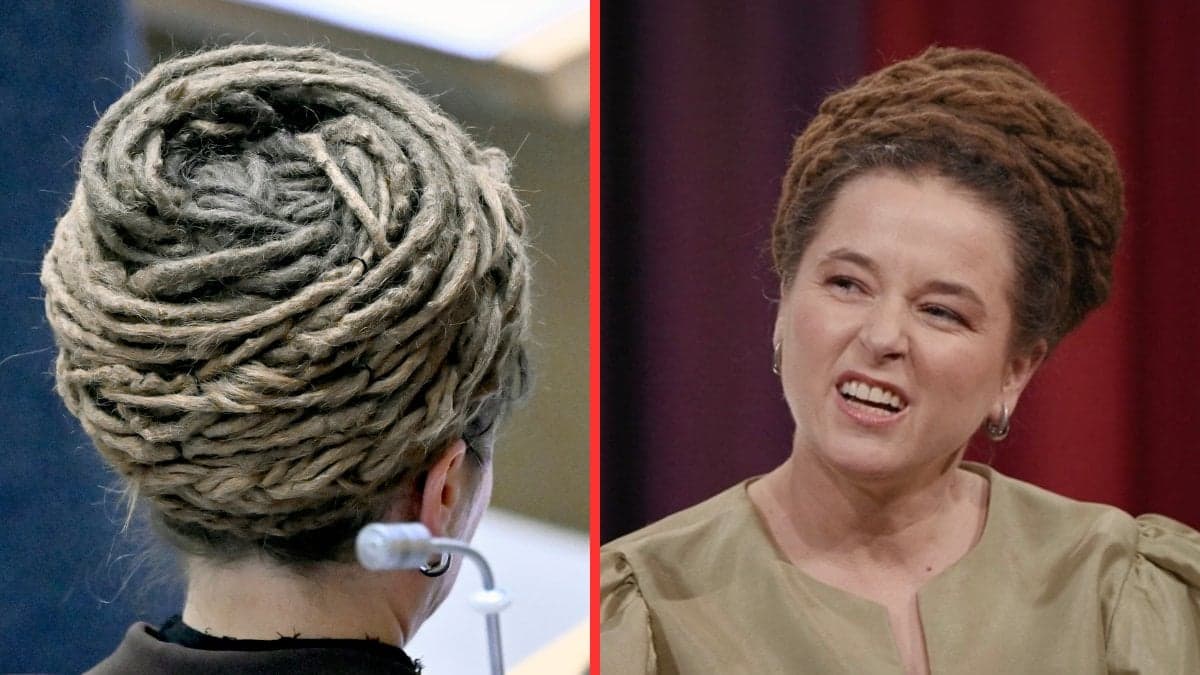 Amanda Lind och hennes dreads