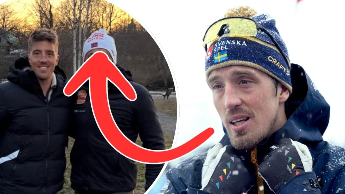 Calle Halfvarsson och Petter Northug.