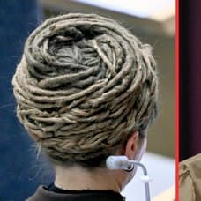 Amanda Lind och hennes dreads