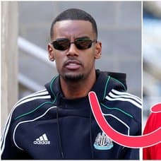 Alexander Isak och Arne Slot.