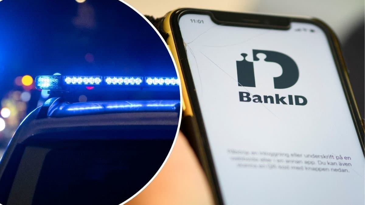Bild på blåljus och BankID.