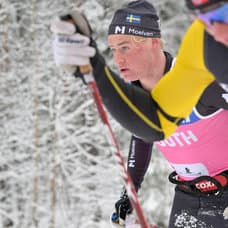 Alvar Myhlback under ett längdskidor-lopp.