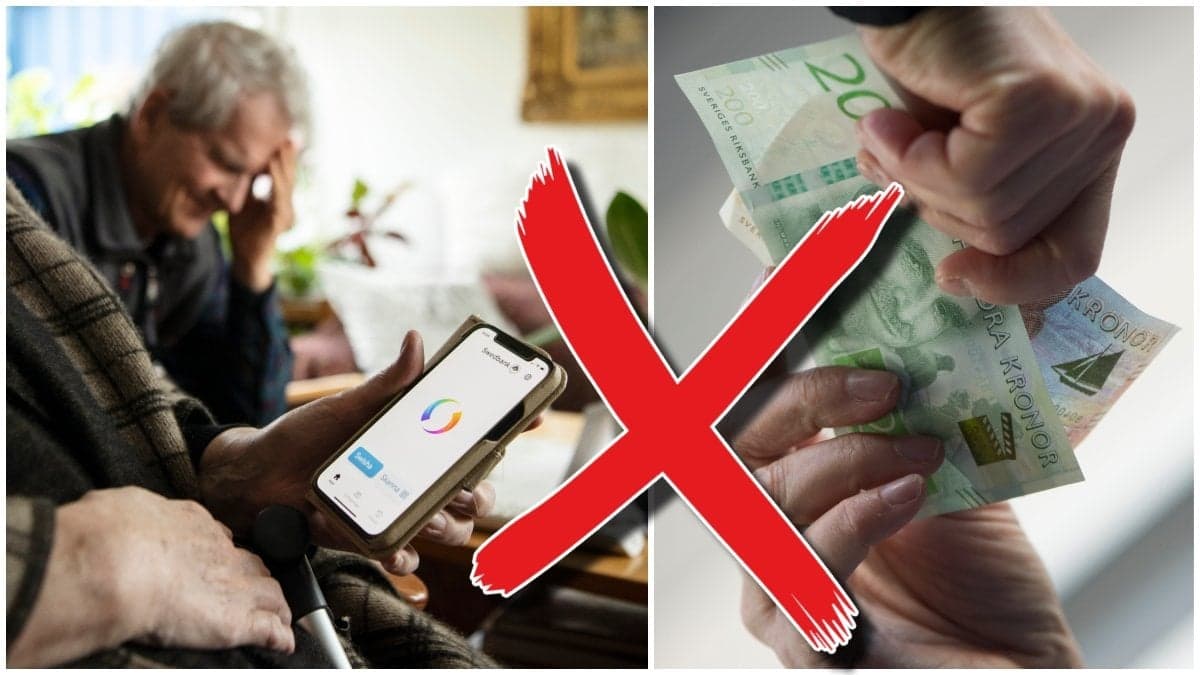 Pensionärer och svenska sedlar.
