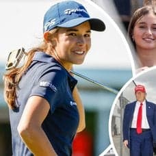 Kai Trump, Donad Trump med Eric Trump och barnbarnet Carolina Dorothy Trump samt Ivanka Trumps barn Arabella Rose och Joseph Frederick