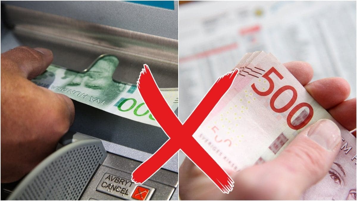 Bankomat, pengar.
