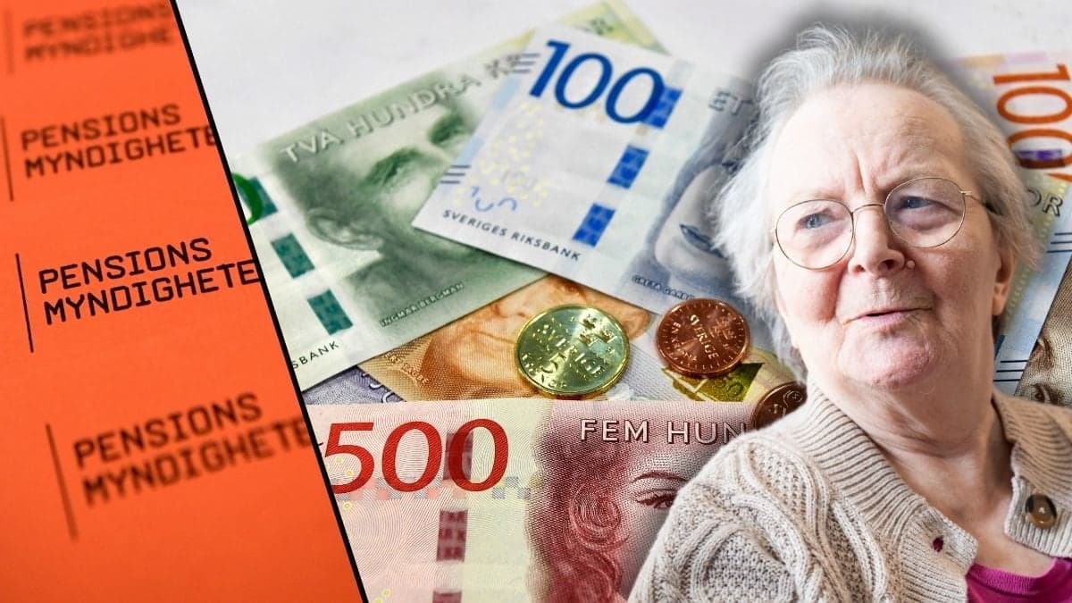 Brev från Pensionsmyndigheten, pengar och kvinna.