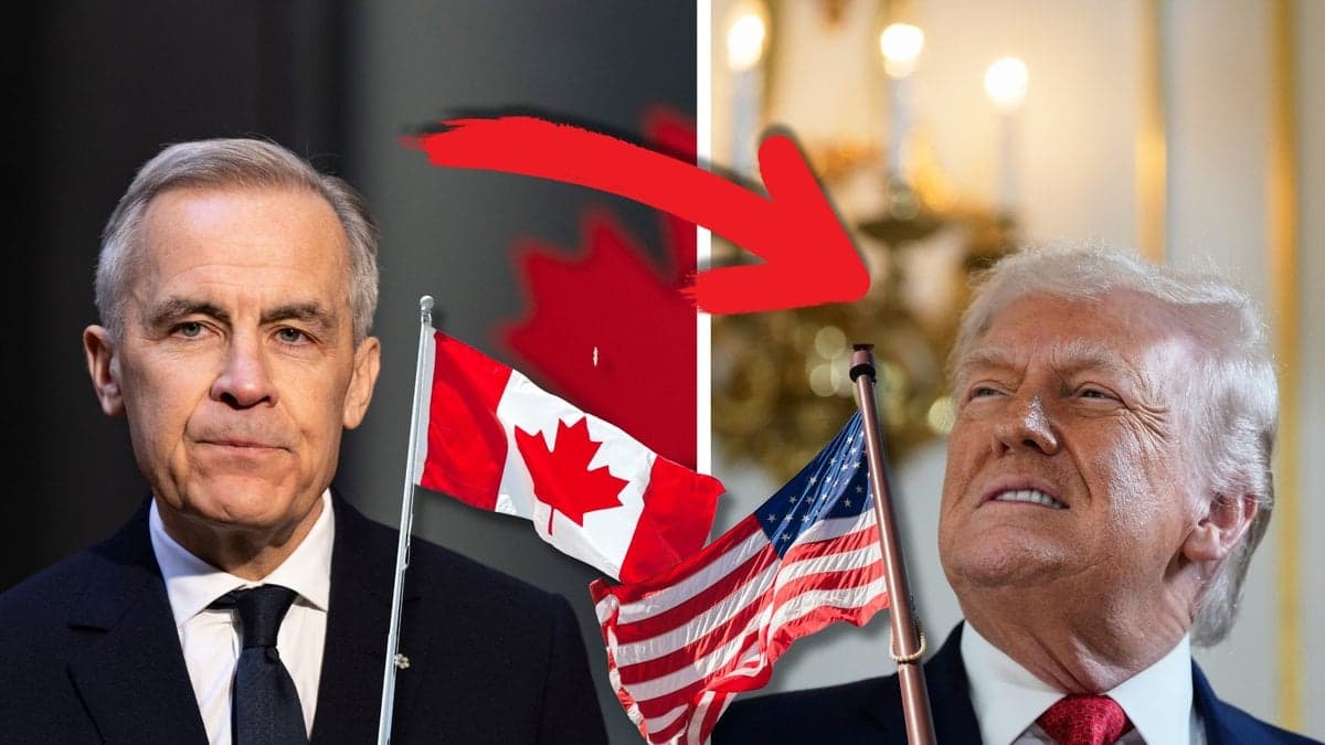 Kanadas premiärminister Mark Carney och Donald Trump