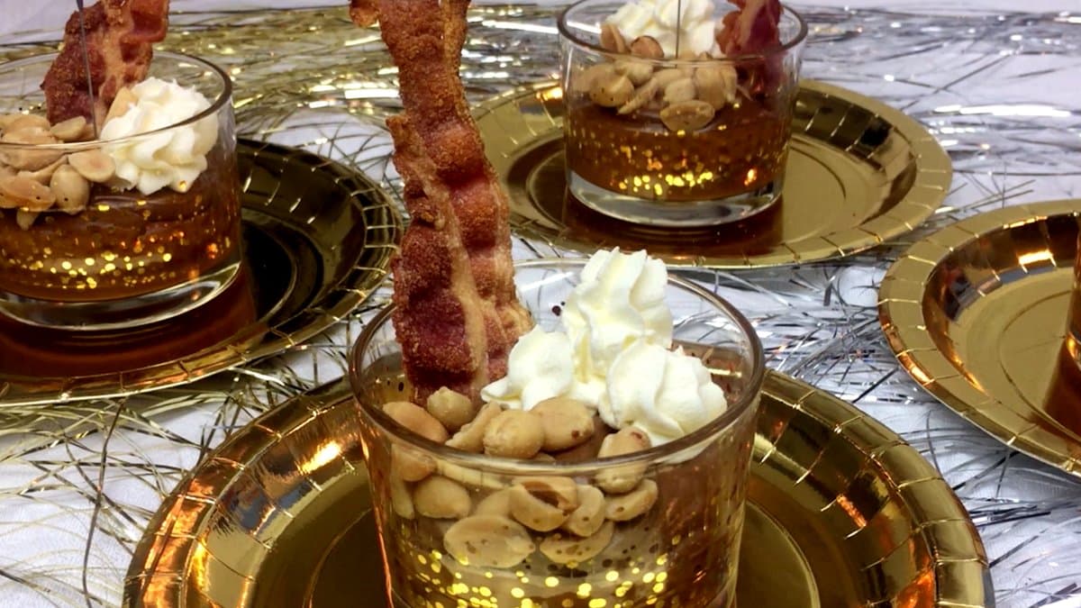 Chokladmousse med bacon