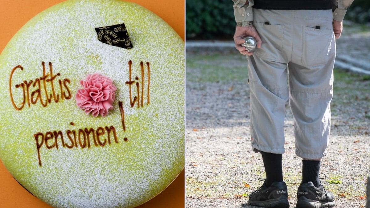 Tårta och pensionär.