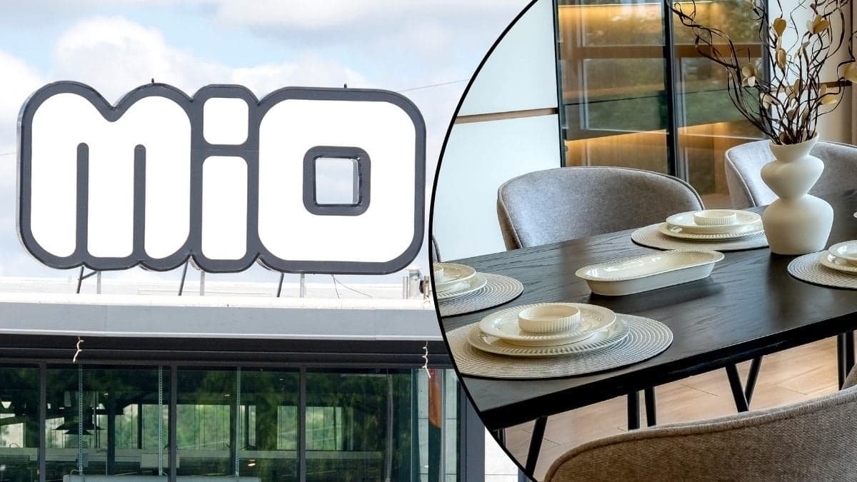 Bilder på Mio och köksstolar.