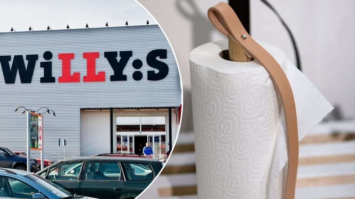 Willys-butik och hushållspapper.