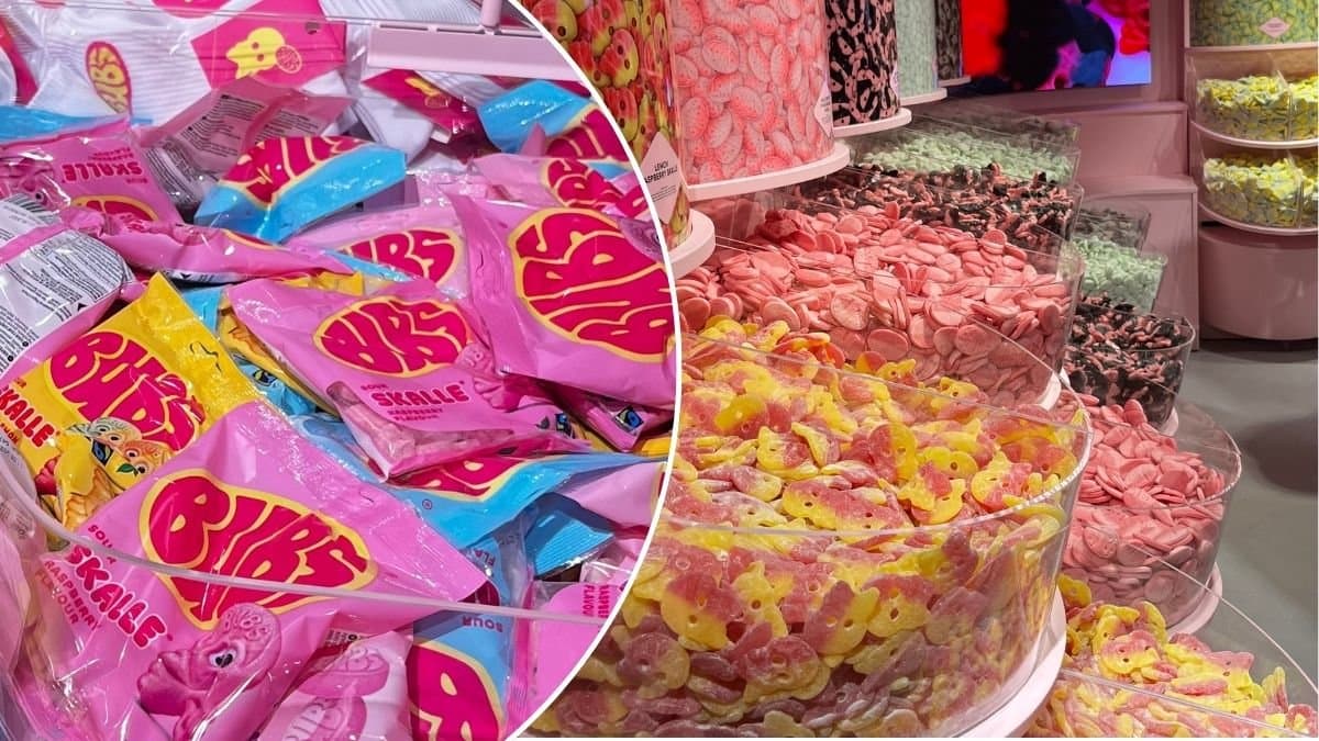 Bilder från Bubs nya godisbutik.