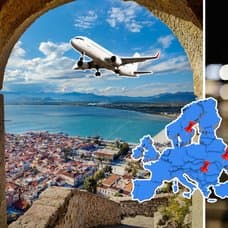 Europa, mobil, flygplan