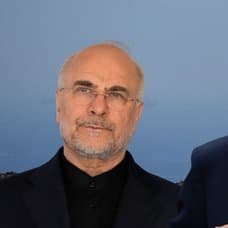 Mohammad Bagher Ghalibaf och Donald Trump.