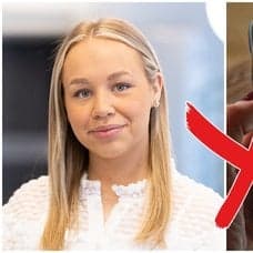 En bild på en kvinna på Handelsbanken och en mobil med BankID-appen uppe.