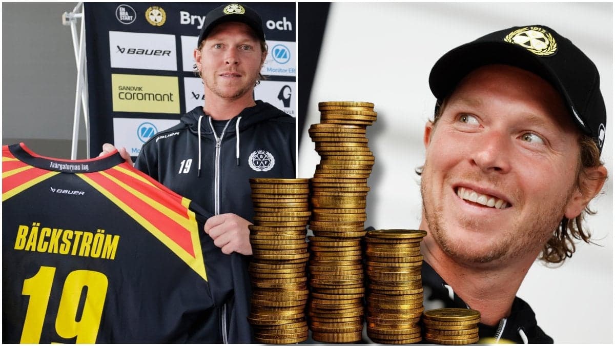 Daniel Bäckström i samband med att han presenterades för Brynäs