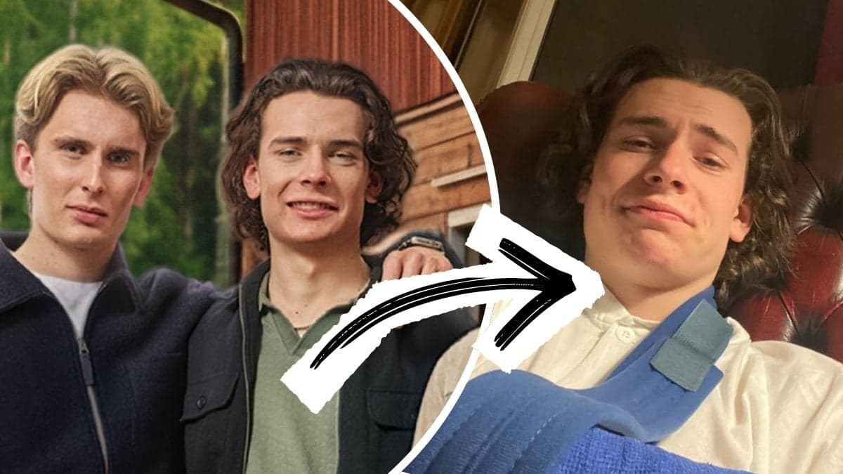 Lowe och Noa Reldén och Noa Reldén efter olyckan