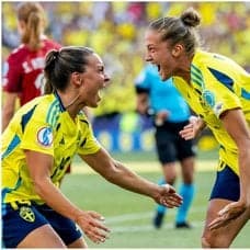 Svenska damlandslaget i Fotboll på fotbolls-em 2025.