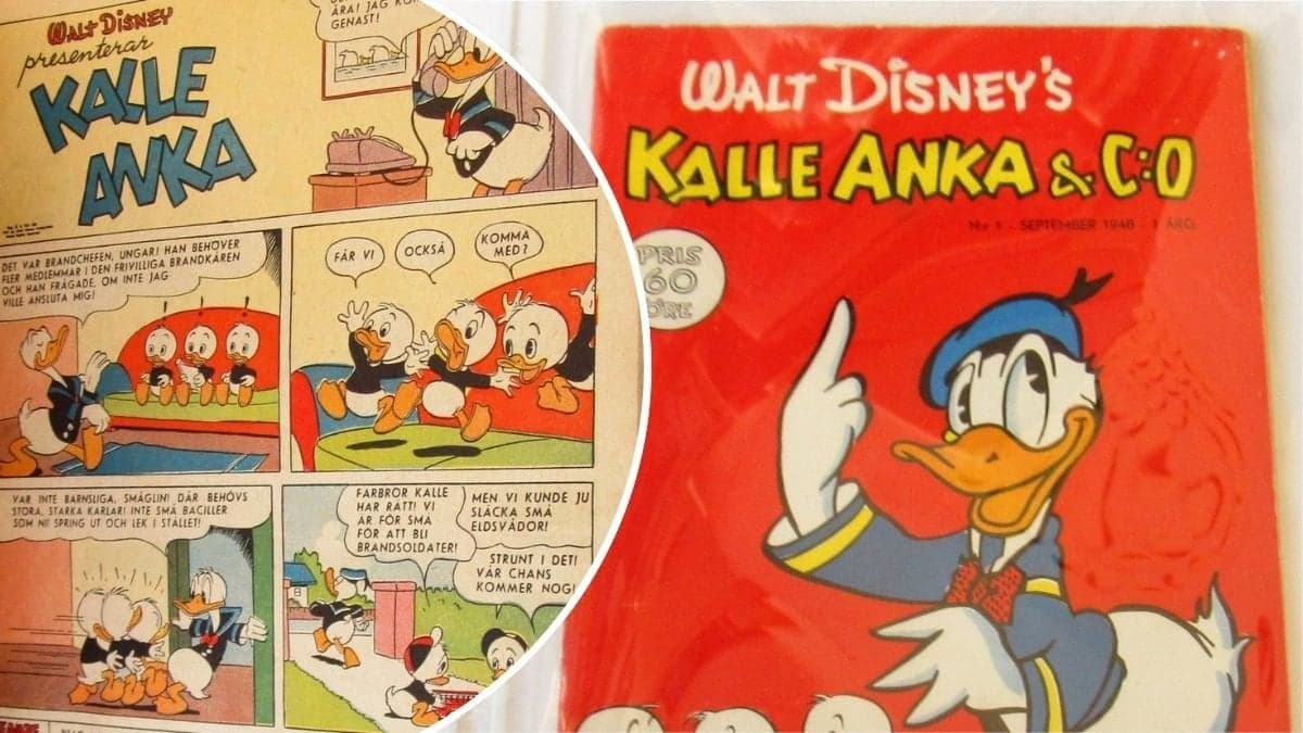 Bild på en Kalle Anka-tidning.