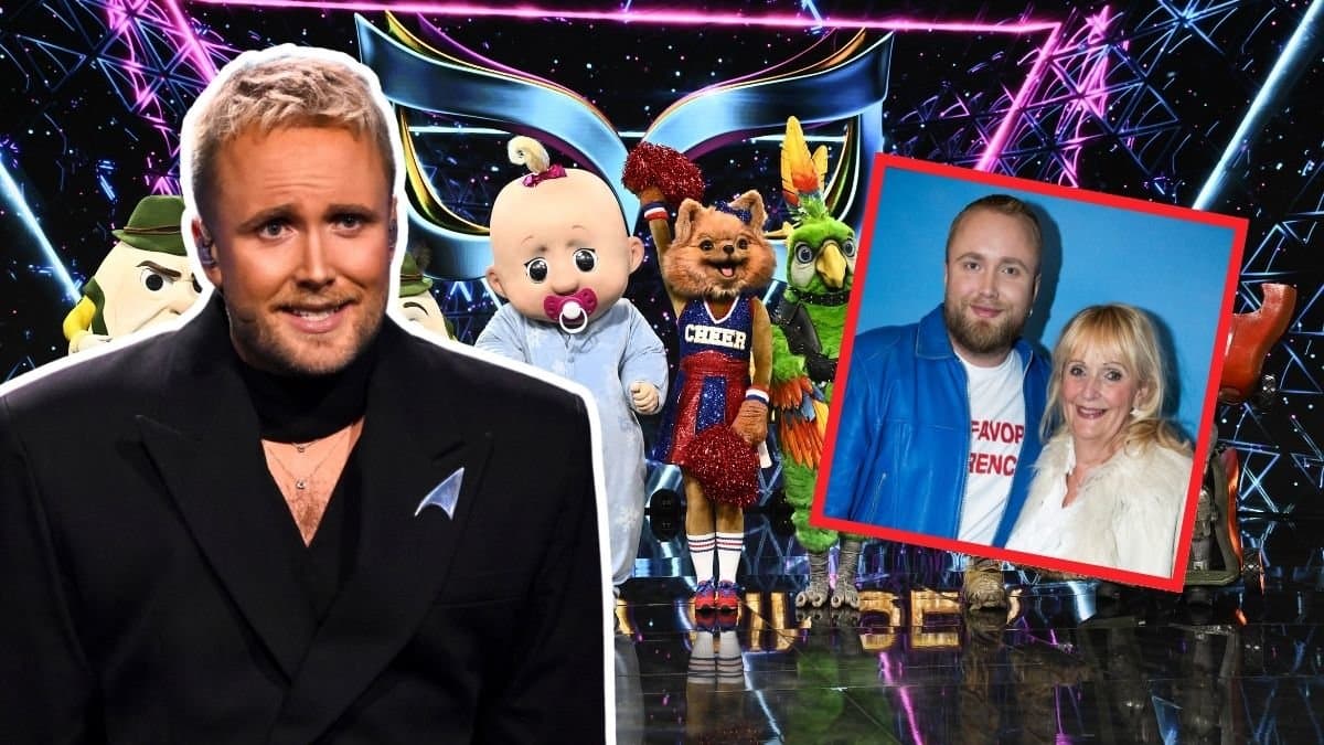 Edvin Törnblom och maskerna i Masked Singer och Marianne Eklöf