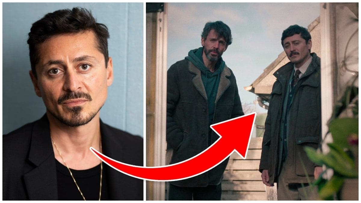 Alexej Manvelov och Matthew Goode tillsammans med Alexej Manvelov i Netflix-serien Dept Q