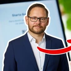 Andreas Bergqvist och BankID-appen på en mobiltelefon