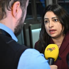 Vänsterpartiets partiledare Nooshi Dadgostar