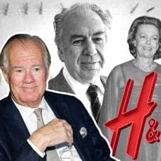 H&M:s Erling Persson med fru, Stefan Persson och Karl-Johan Persson.