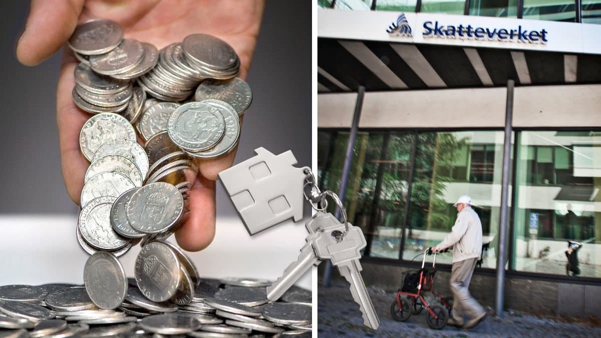 Pengar och mynt och skatteverket och en pensionär.