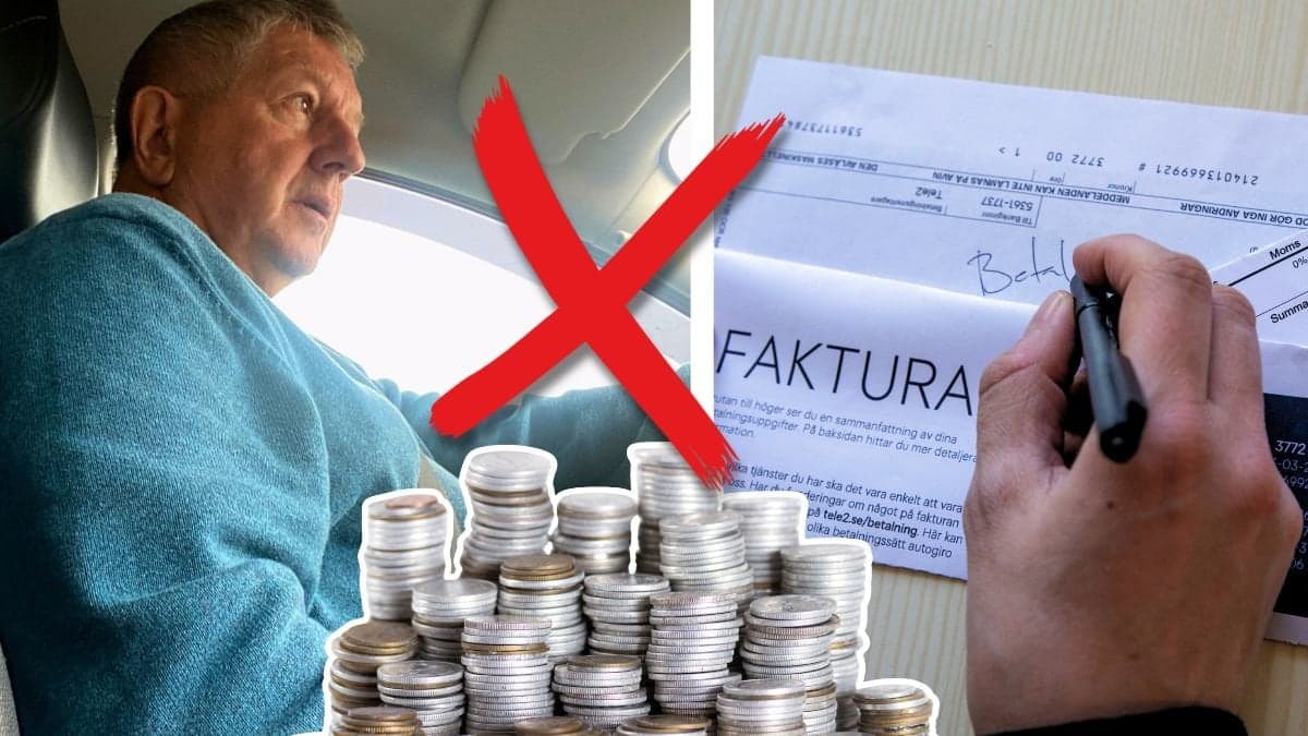 Bilförare och faktura.