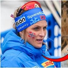 Therese Johaug i samband med att hon avslutade karriären.