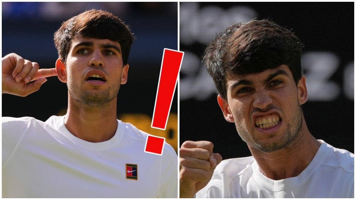 Världstvåan i tennis, Carloz Alcaraz, i närbild.
