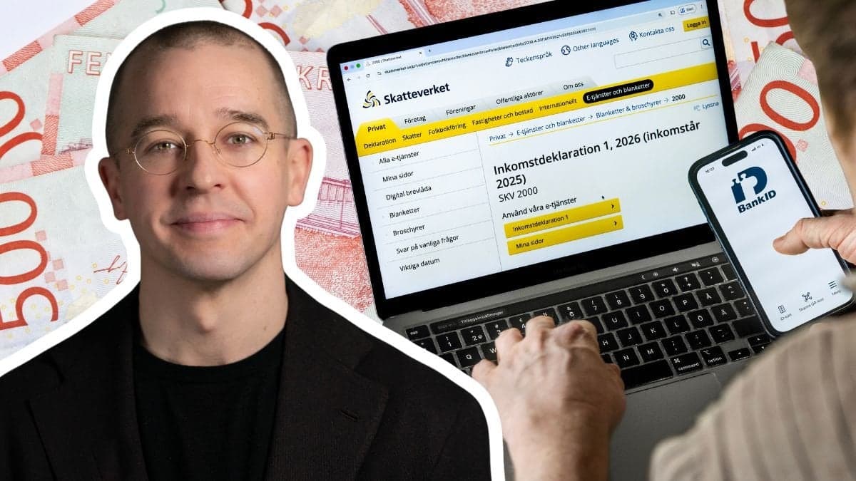 Niklas Laninge, svenska sedlar och någon som deklarerar på Skatteverket