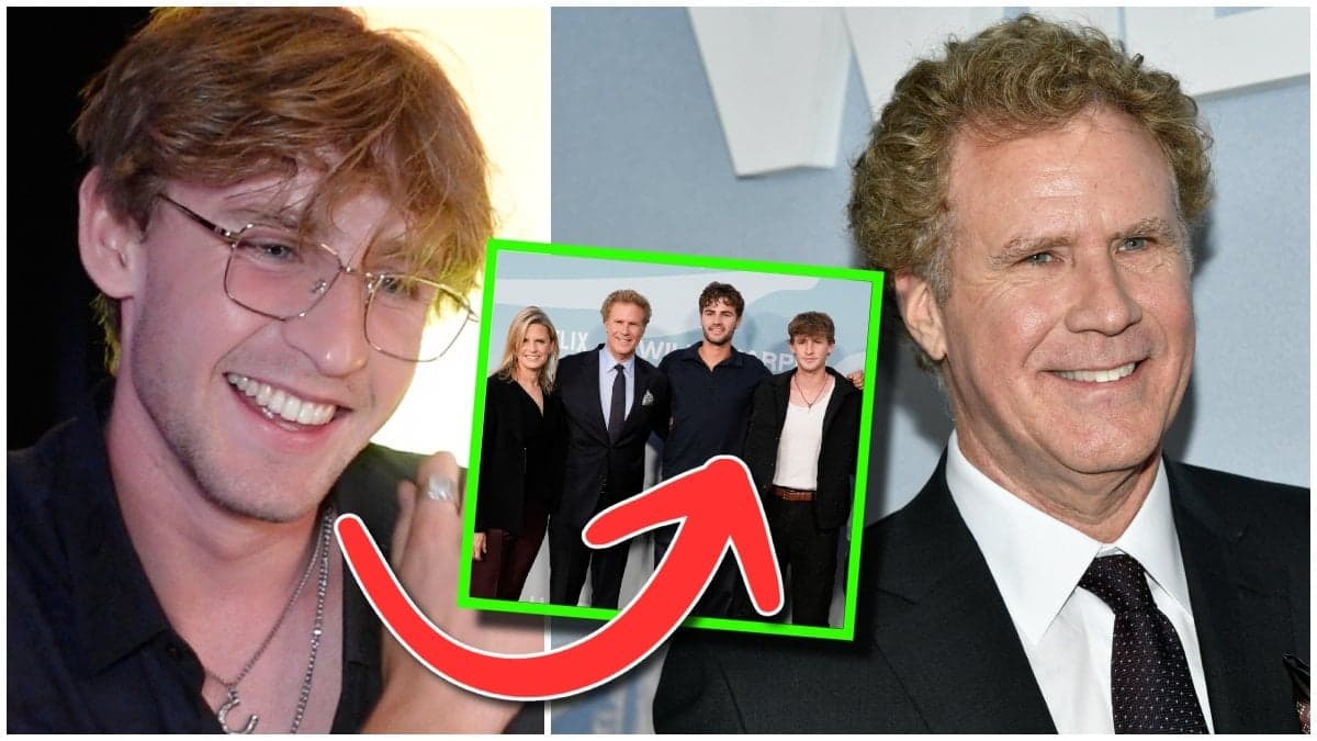 Magnus Ferrell och skådespelaren Will Ferrell på en filmpremiär