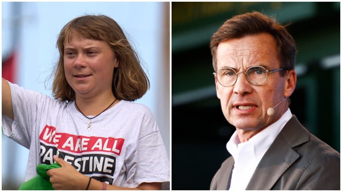 Greta Thunberg och Ulf Kristersson