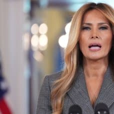 Donald Trump säger att han inte visste vad Melania skulle säga på presskonferensen.