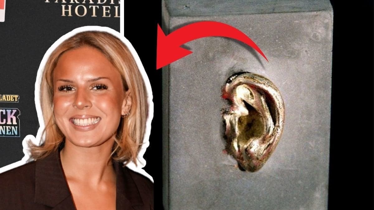Bild på Perla till vänster. BIld på Gulörat till höger. En röd pil pekar från priset till Perla.