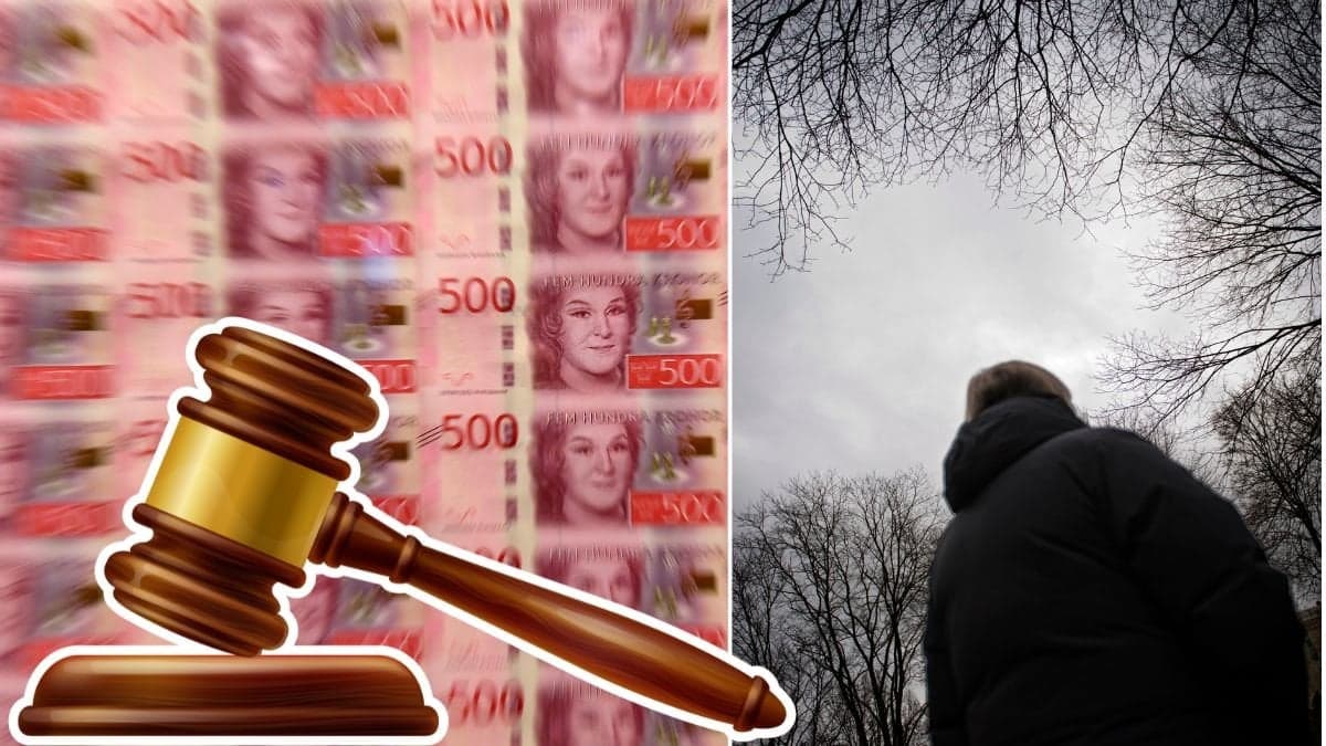 Pengar, anonym kvinna och dommarklubba.