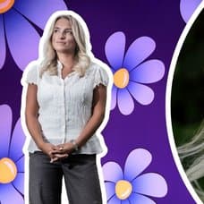 Denice Westerberg och Sverigedemokraternas partisymbol