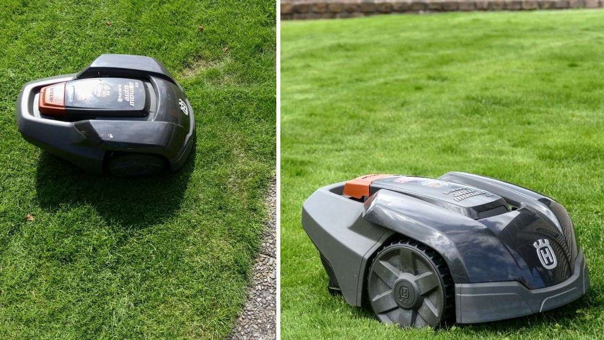 Bild på robotgräsklippare.
