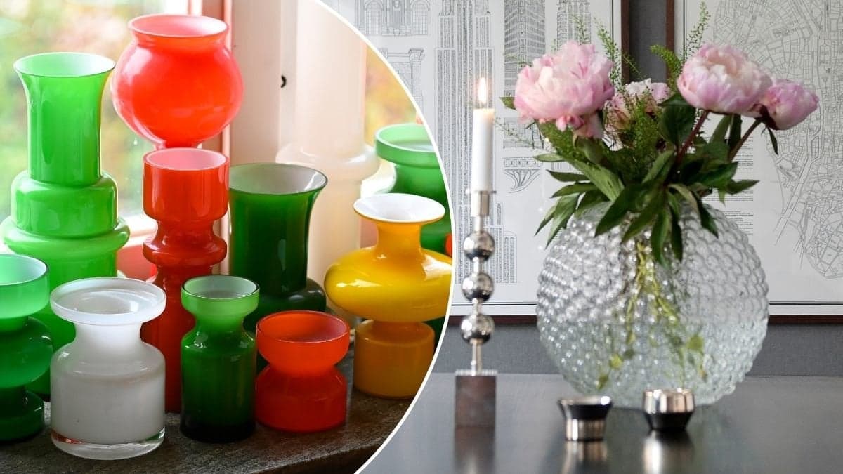 Bilder på olika vaser.