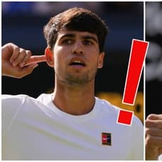 Världstvåan i tennis, Carloz Alcaraz, i närbild.