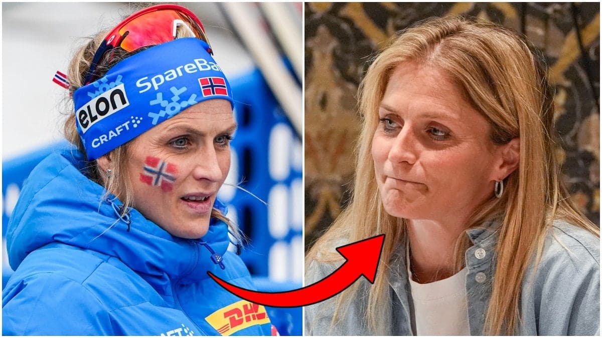 Therese Johaug i samband med att hon avslutade karriären.